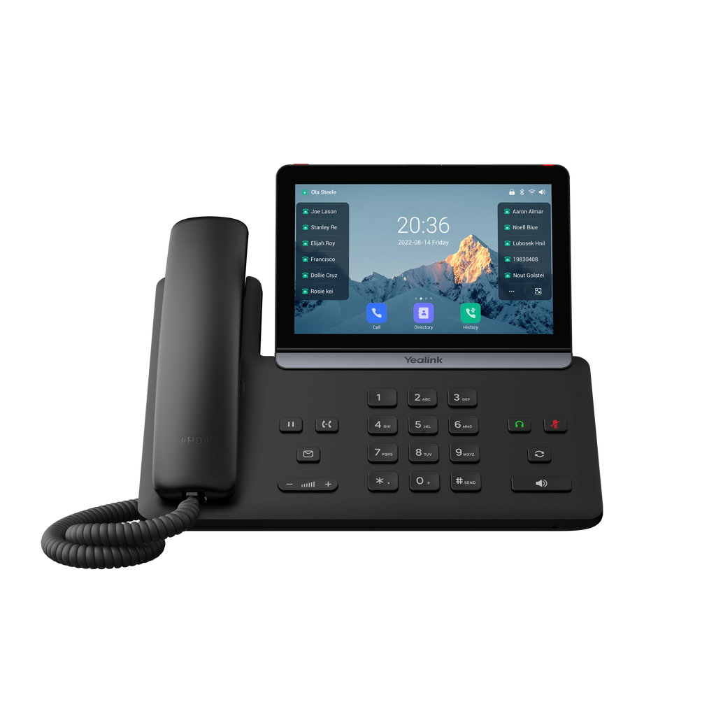 Yealink SIP-T88W — Smart Business IP Phone (Android 13, 7" Touchscreen, Wi-Fi, Bluetooth, USB-A & USB-C)