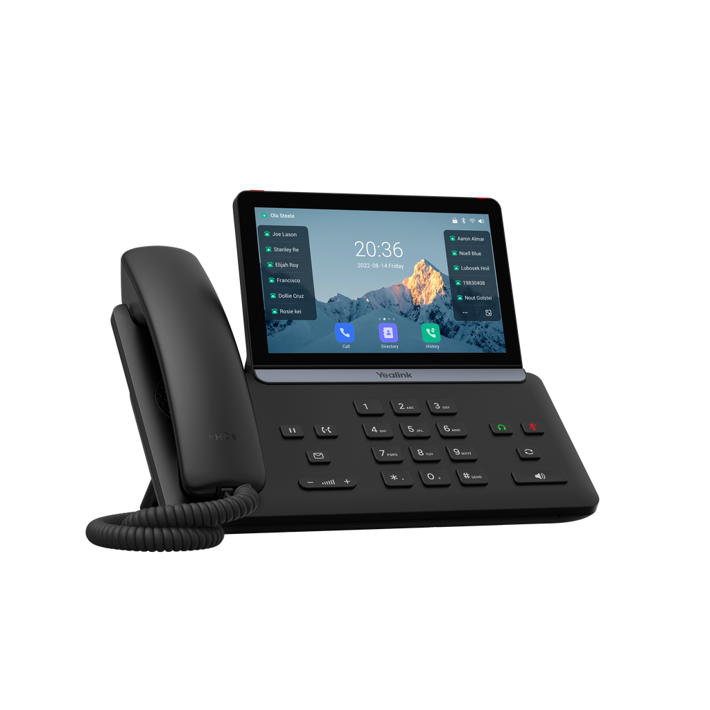 Yealink SIP-T88W — Smart Business IP Phone (Android 13, 7" Touchscreen, Wi-Fi, Bluetooth, USB-A & USB-C)