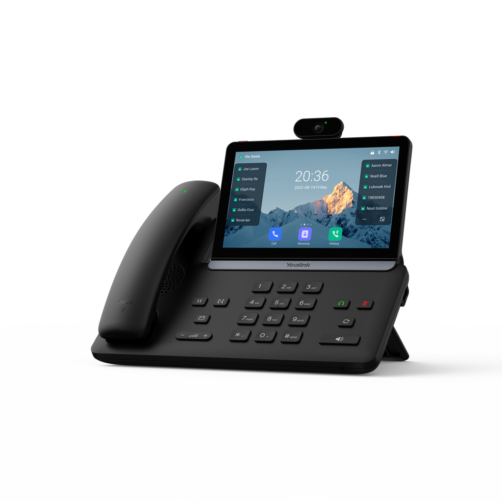 Yealink SIP-T88V Pro — Executive Video IP Phone (Android 13, 7" Touchscreen, 5MP Camera, Wi-Fi, BTH88, Optimal HD Audio)