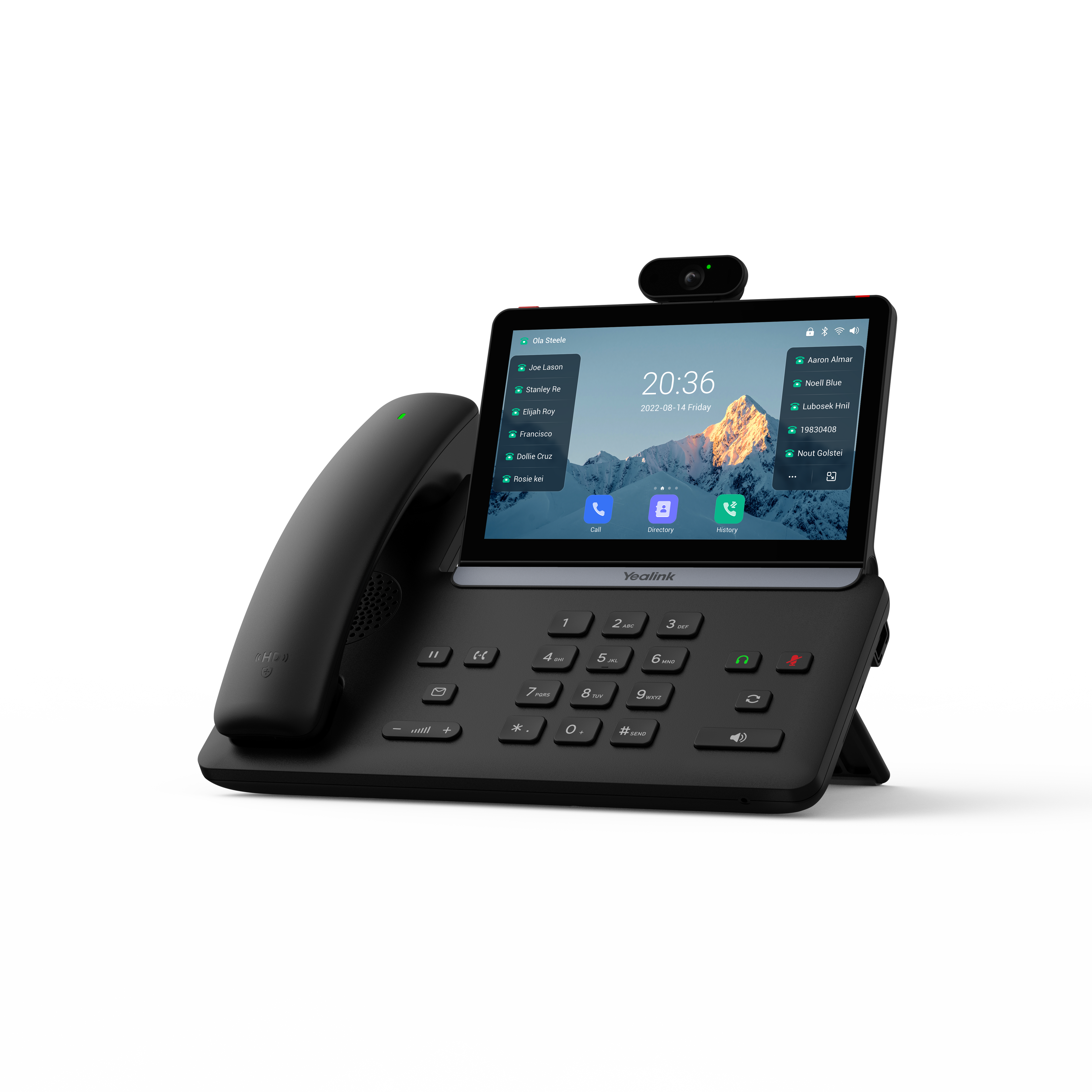 Yealink SIP-T88V Pro — Executive Video IP Phone (Android 13, 7" Touchscreen, 5MP Camera, Wi-Fi, BTH88, Optimal HD Audio)
