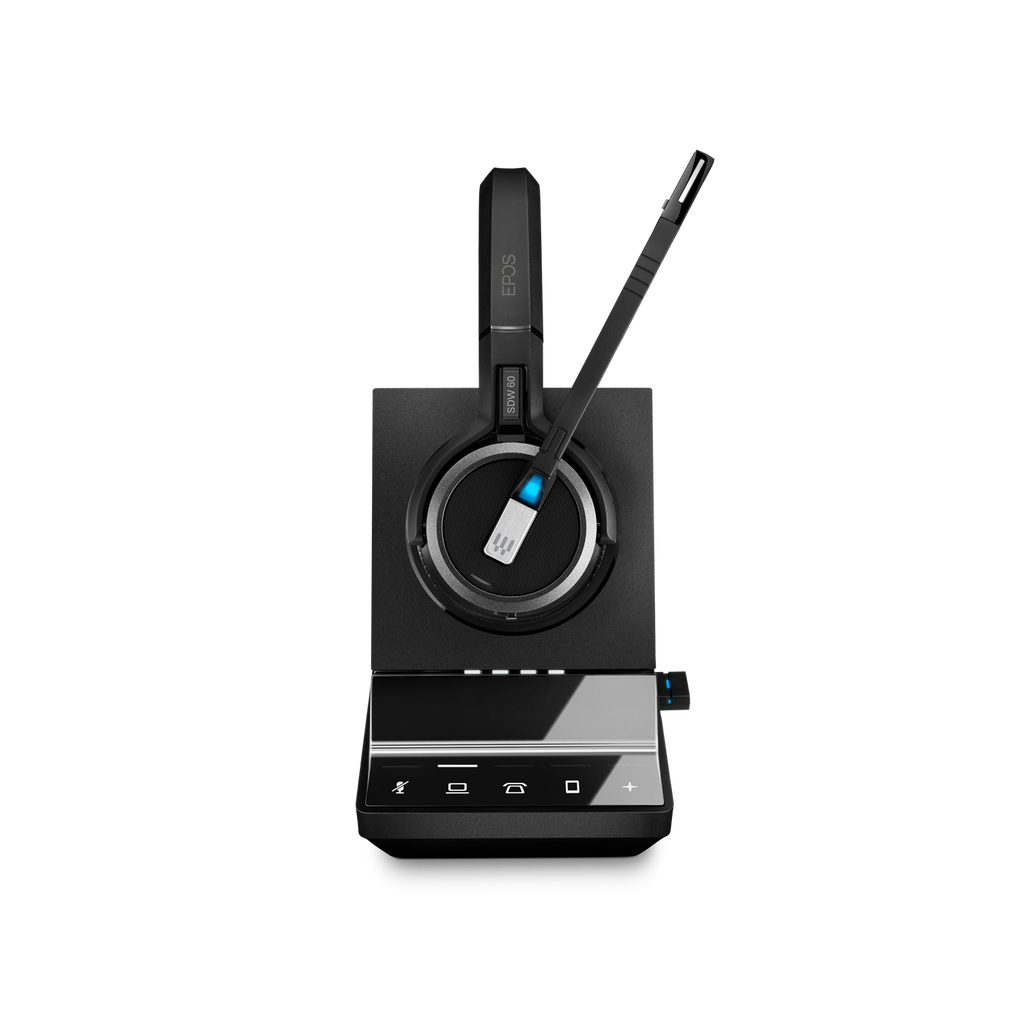 EPOS IMPACT SDW 5066 — US Premium Double‑Sided Wireless DECT Headset for PC, Desk Phone & Softphone