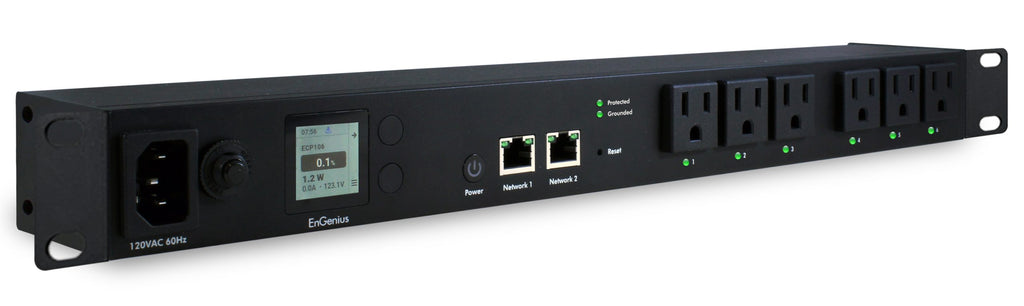 EnGenius ECP106 — Cloud‑Managed 1U Smart PDU (6 Outlets, TAA Compliant)