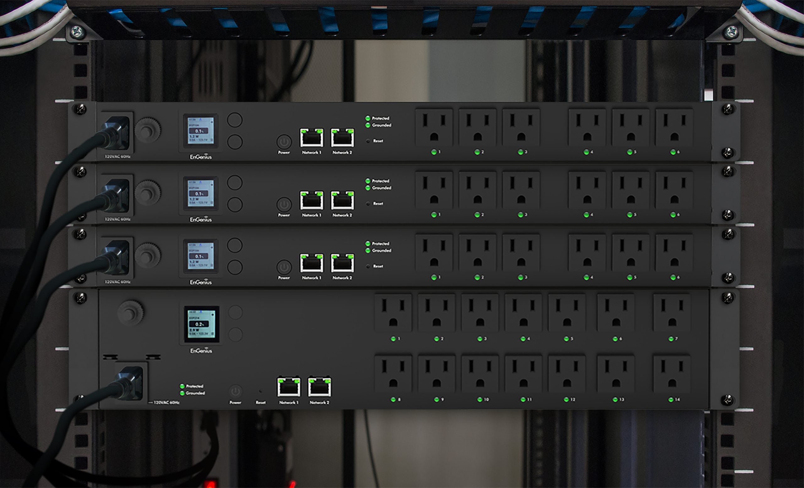 EnGenius ECP106 — Cloud‑Managed 1U Smart PDU (6 Outlets, TAA Compliant)