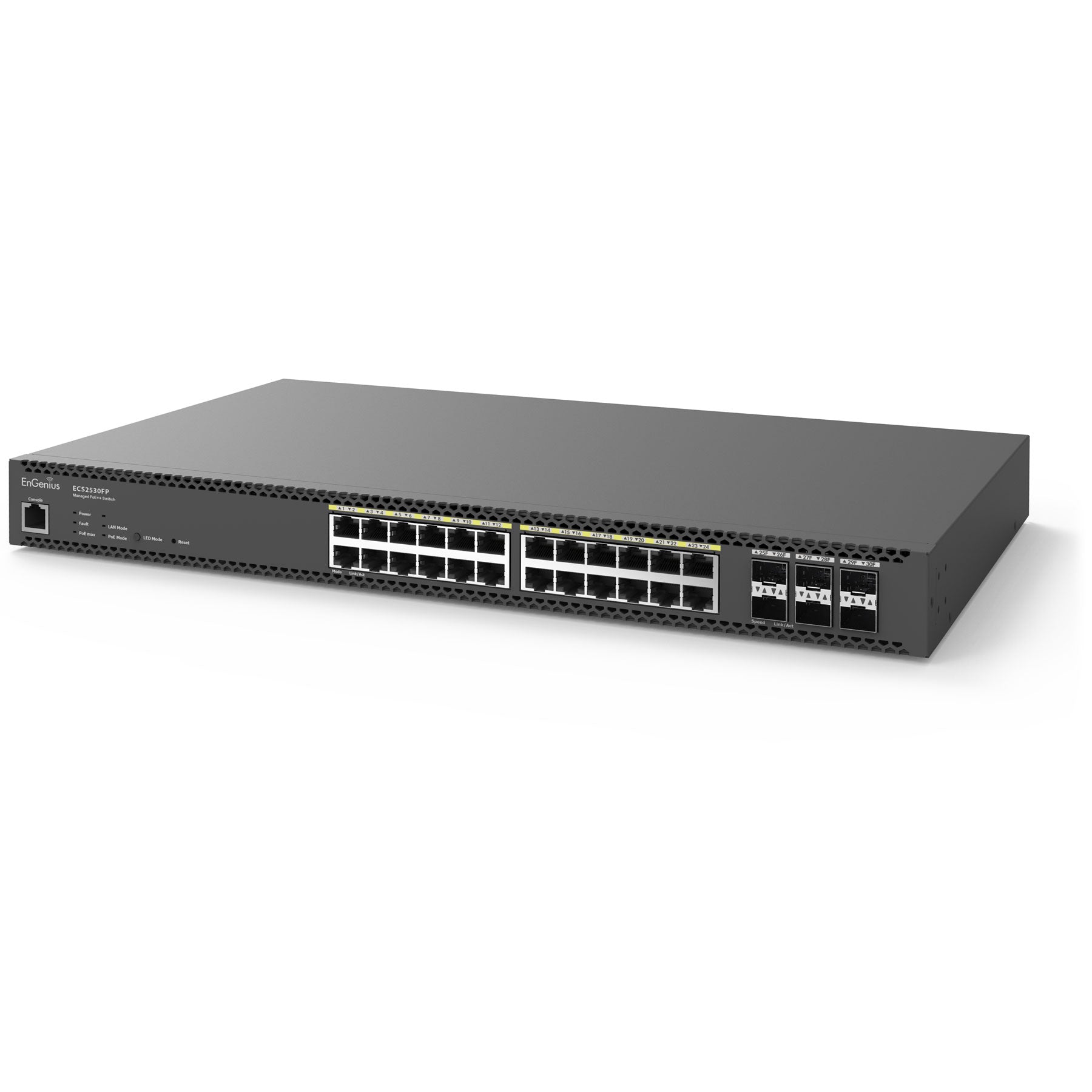 EnGenius ECS2530FP — 24‑Port 2.5GbE PoE++ Multi‑Gig Cloud‑Managed Switch (TAA Compliant)