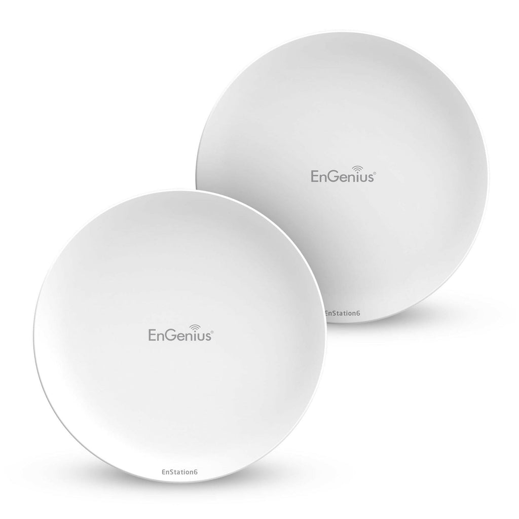 EnGenius EnStation6‑KIT — Long‑Range Wi‑Fi 6 (AX1200) Outdoor Point‑to‑Point Bridge Kit (TAA Compliant)