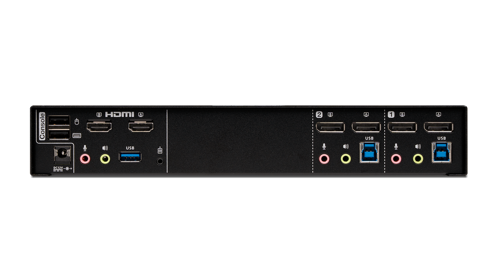 IOGEAR GCMS1922 — 2-Port 4K Dual-View DisplayPort Matrix KVMP (TAA)