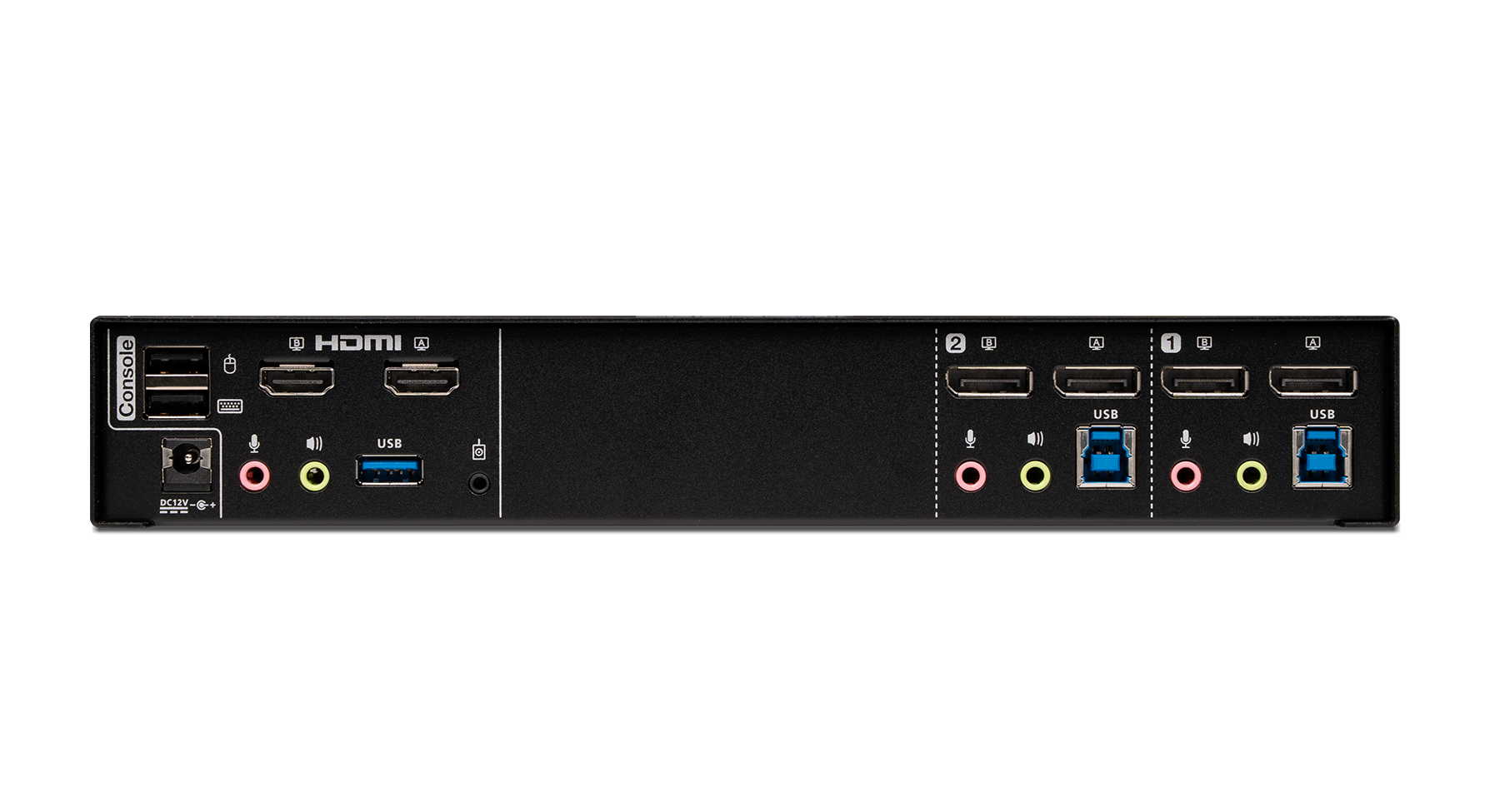 IOGEAR GCMS1922 — 2-Port 4K Dual-View DisplayPort Matrix KVMP (TAA)