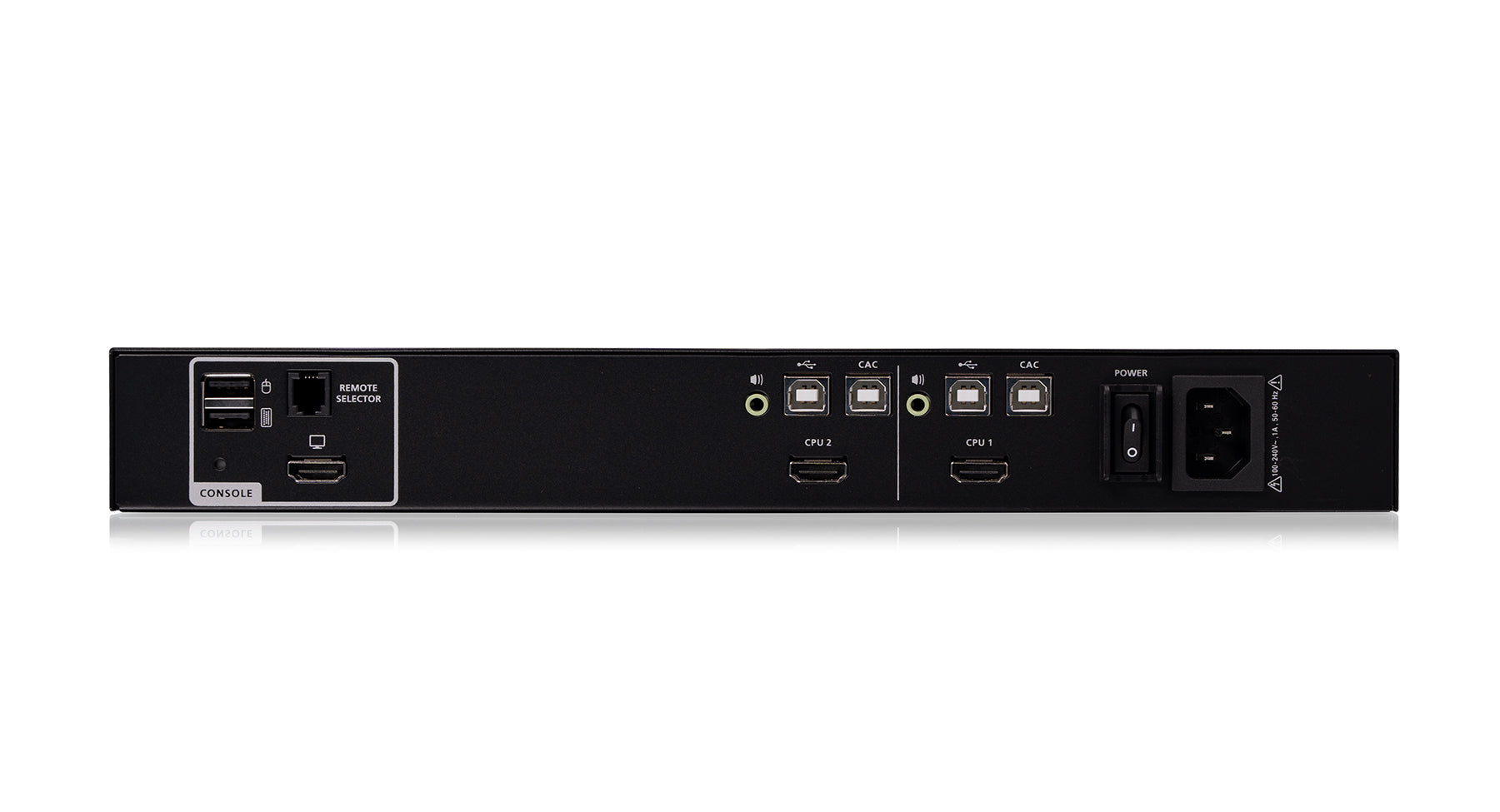 IOGEAR GCS1312TAA4C — 2‑Port Single‑View HDMI Secure KVM Switch with CAC & Audio – NIAP PP4.0, TAA Compliant