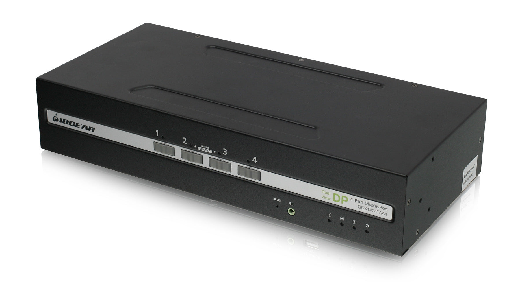 IOGEAR GCS1424TAA4C — 4‑Port Dual‑View HDMI Secure KVM Switch with CAC & Audio (TAA Compliant)