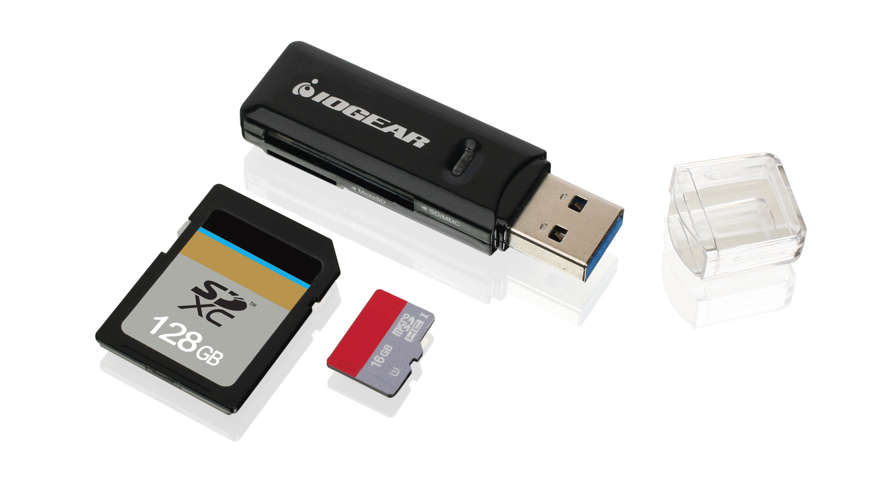 IOGEAR GFR305SD — USB‑A Dual‑Slot SD & microSD Card Reader