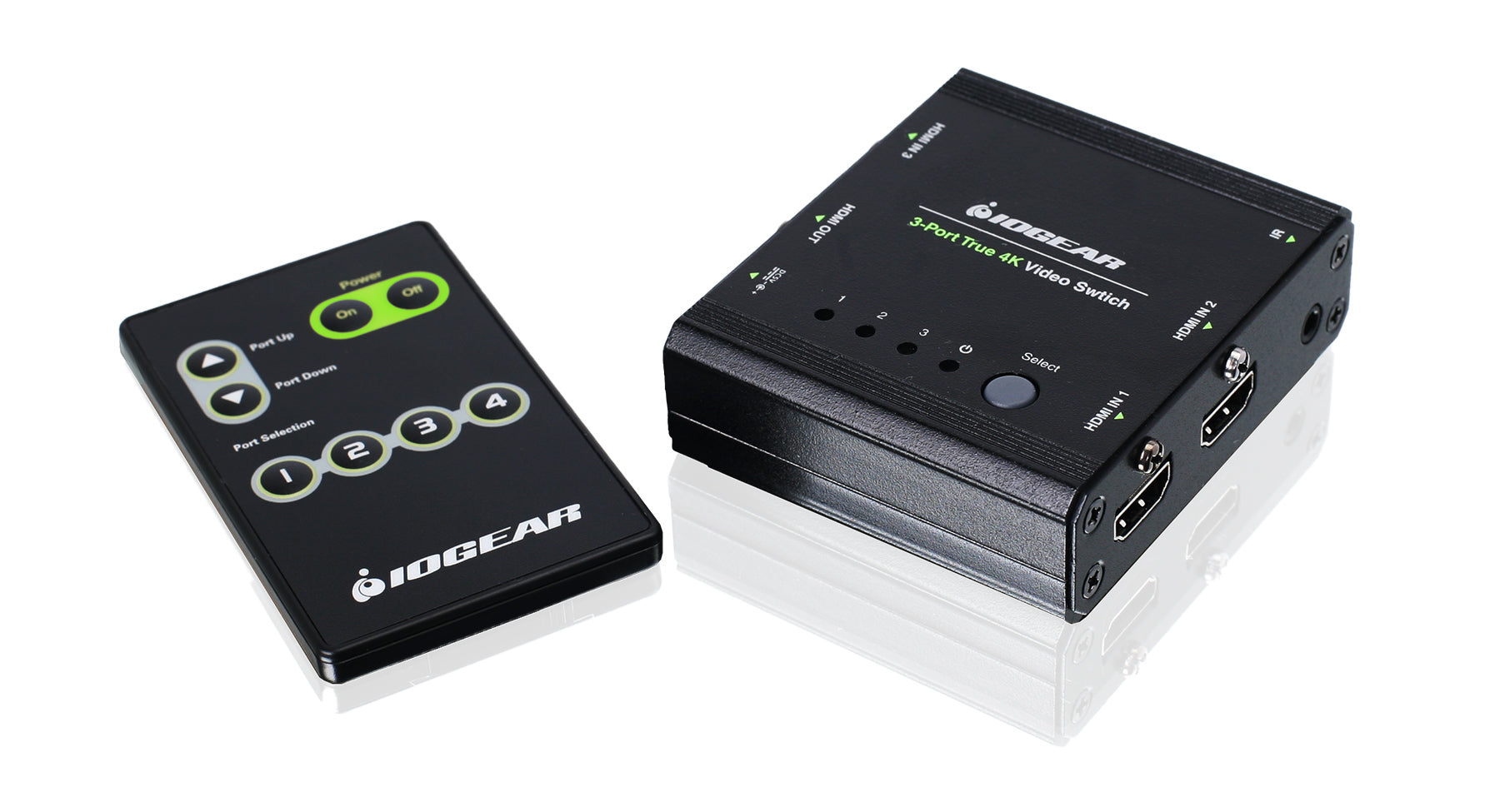 IOGEAR GHSW8431 — 3‑Port True 4K HDMI Switch (TAA Compliant)