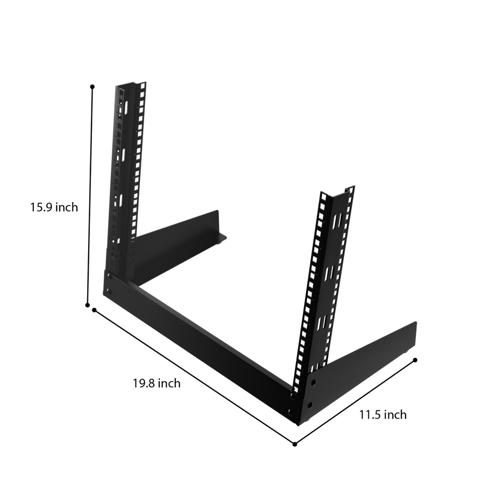 IOGEAR GRDH8U — 8U 19" Open Frame Desktop Rack (TAA Compliant)