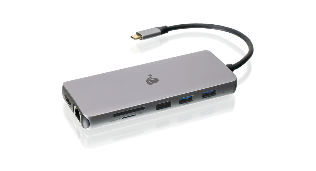 IOGEAR GUD3C4K3P — USB‑C Triple HD Compact Dock 12‑in‑1 Travel Dock