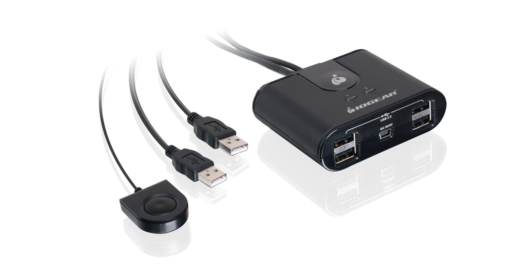 IOGEAR GUS402 — 2×4 USB 2.0 Peripheral Sharing Switch