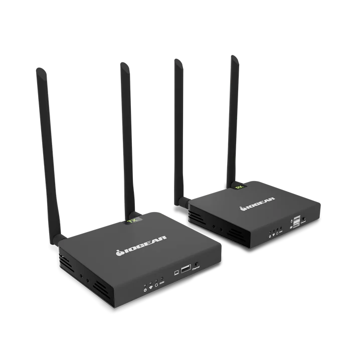 IOGEAR GW4K60KIT — Wireless 4K60 HDMI & USB KVM Extender Kit (Up to 165 ft)