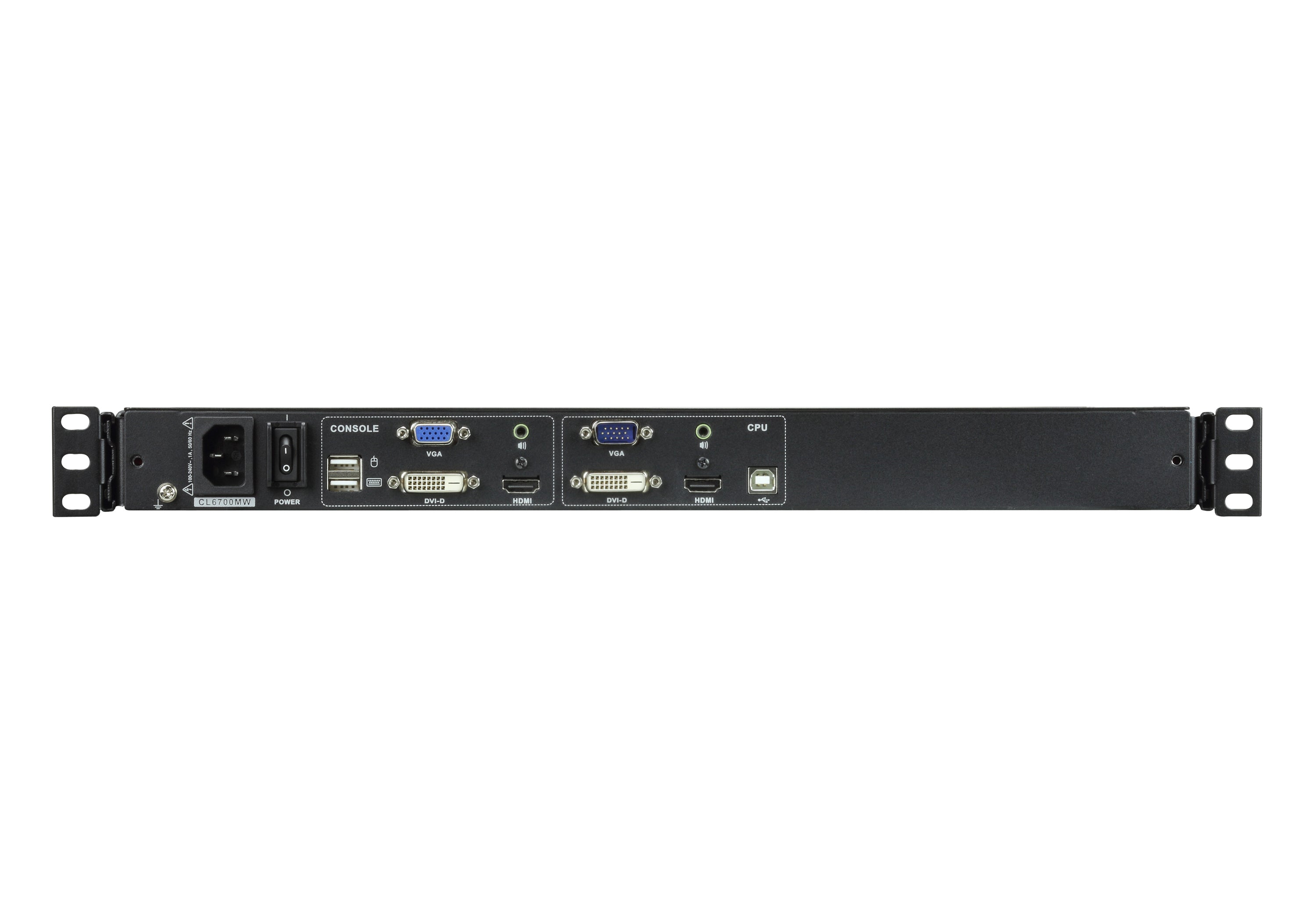 ATEN CL6700MW — Single‑Rail Full HD LCD KVM Console (HDMI / DVI / VGA)