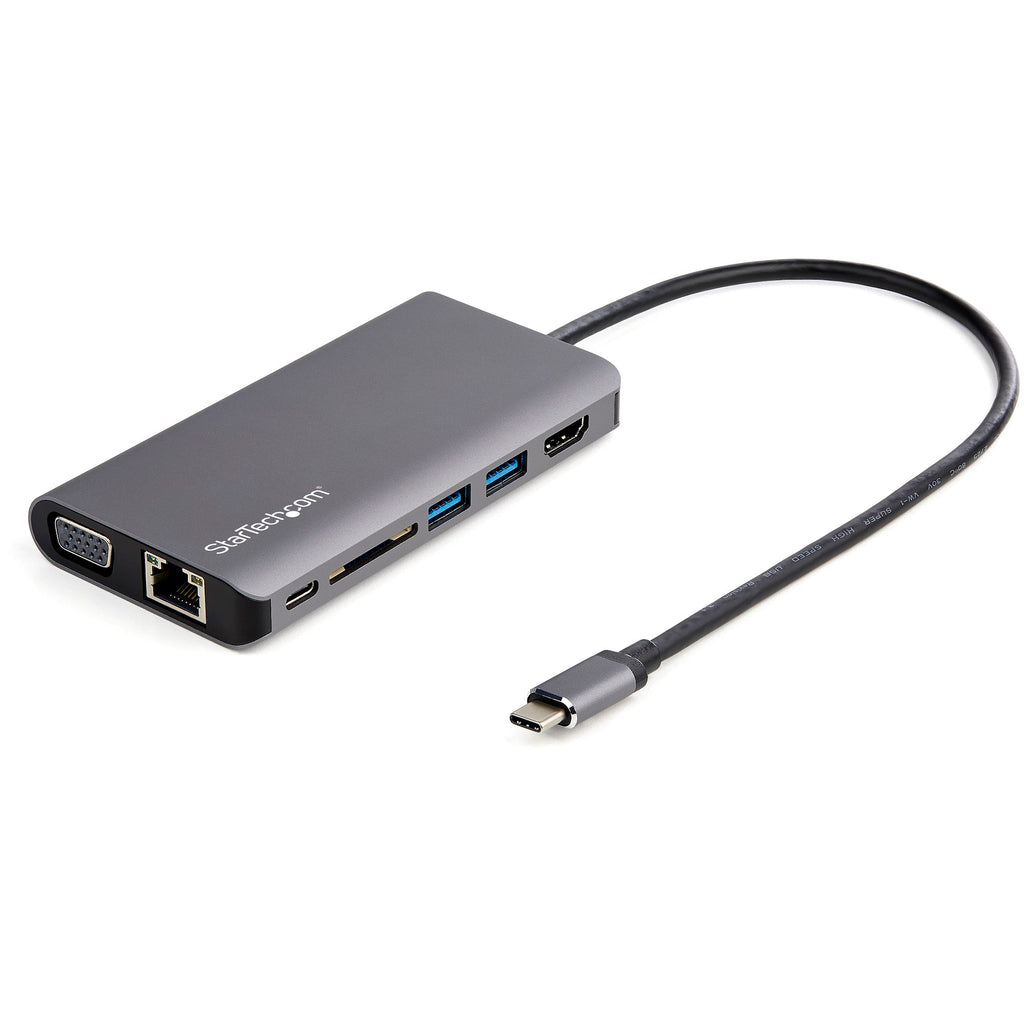 StarTech DKT30CHVAUSP — USB‑C Multiport Dock (HDMI, VGA, USB‑A, GbE, 60W PD Passthrough)