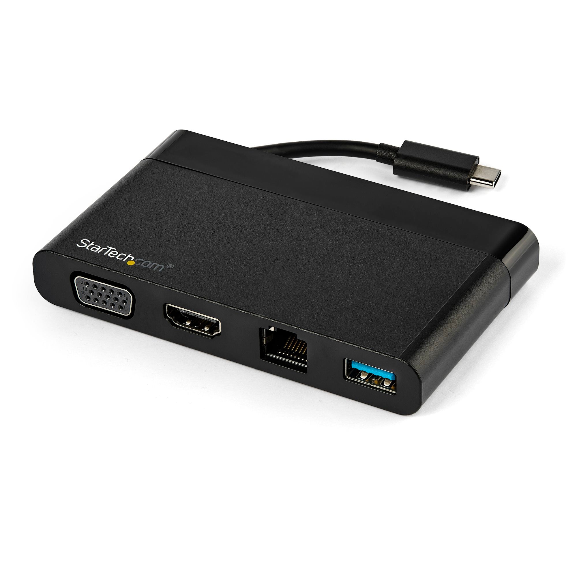 StarTech DKT30CHVCM — USB‑C Multiport Dock (HDMI, VGA, USB‑A, GbE, 60W PD Passthrough)