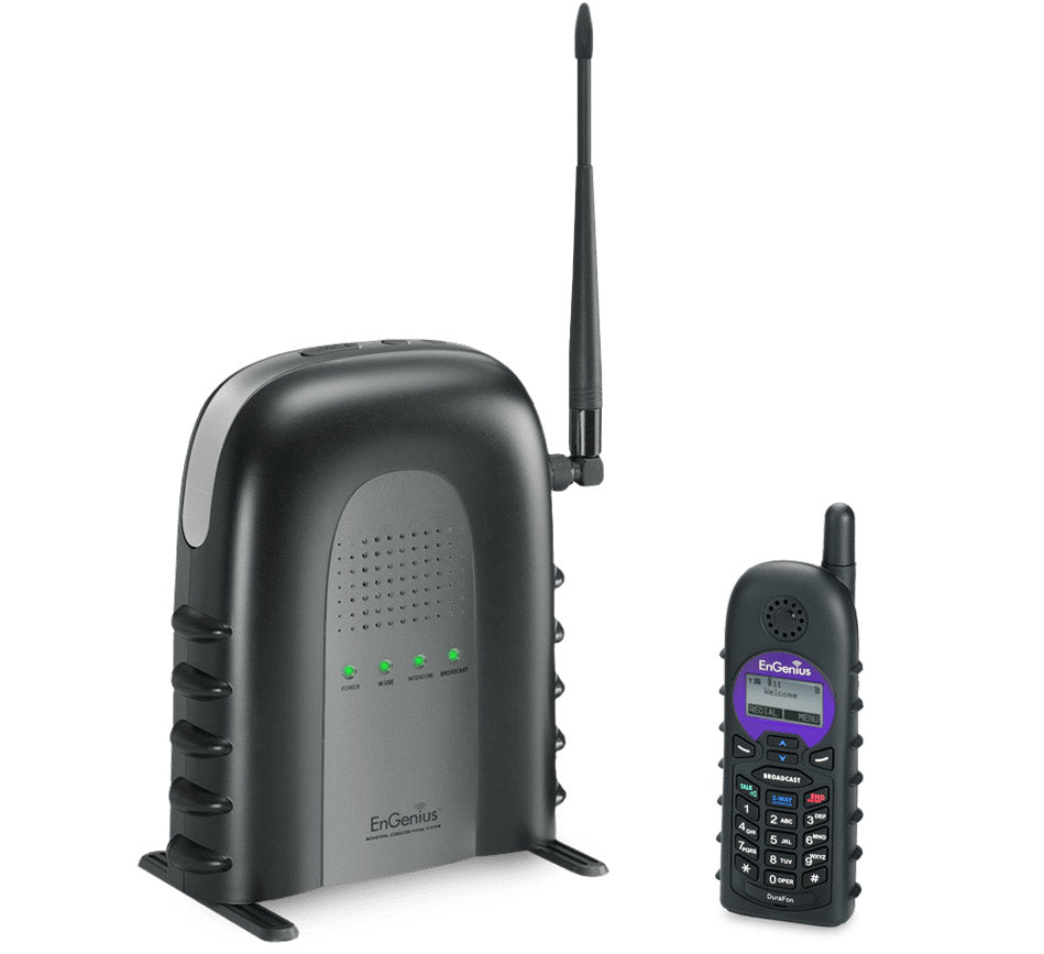 EnGenius DURAFON‑SIP — Long‑Range SIP Cordless Phone System (Up to 3,000 Acres, TAA Compliant)