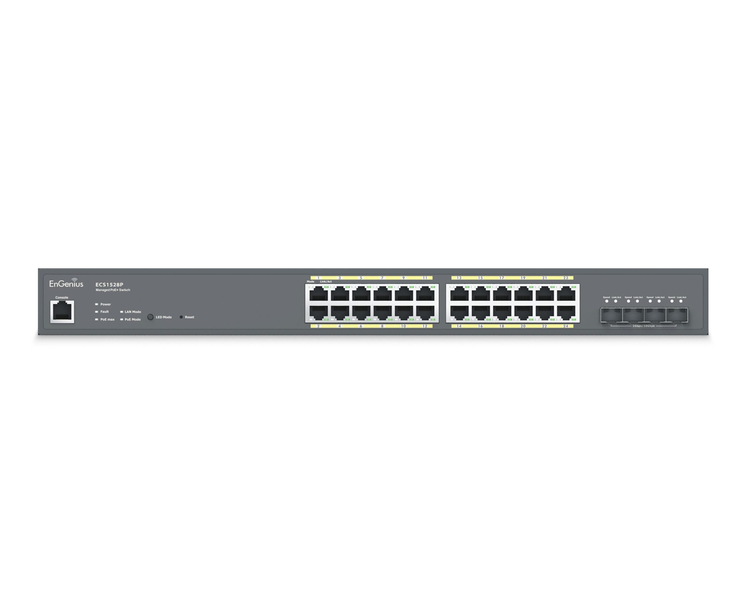 EnGenius ECS1528P — Cloud‑Managed 24‑Port Gigabit PoE+ Switch with 4× 10G SFP+ Uplinks