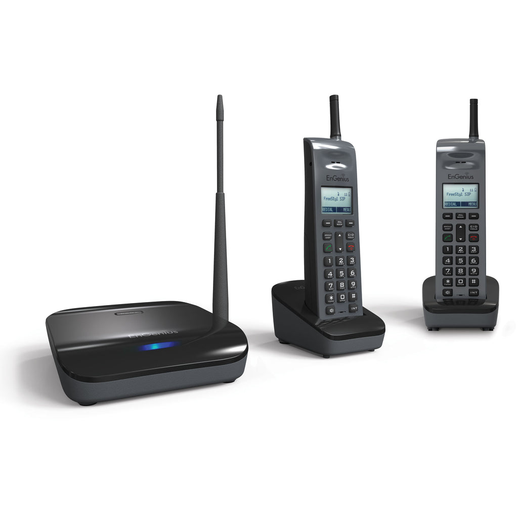 EnGenius FreeStyl‑SIP2 — Long‑Range SIP Cordless Phone System (Up to 10 Acres, TAA Compliant)