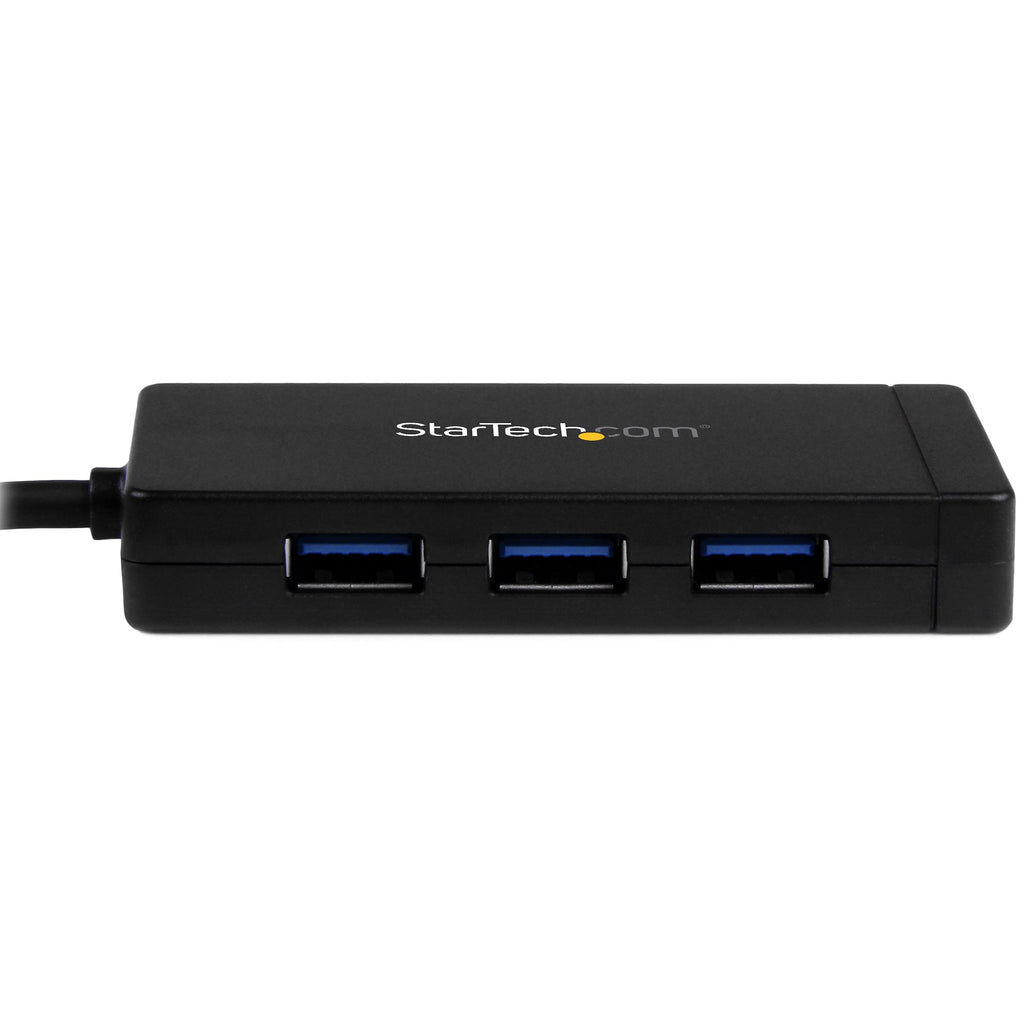 StarTech HB30C3A1GE — USB‑C to USB‑A Hub with Gigabit Ethernet (5Gbps USB 3.0)