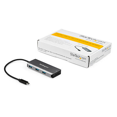 StarTech HB31C3ASDMB — USB‑C to USB‑A Hub with SD & microSD (TAA Compliant, 5Gbps USB 3.2 Gen 1)