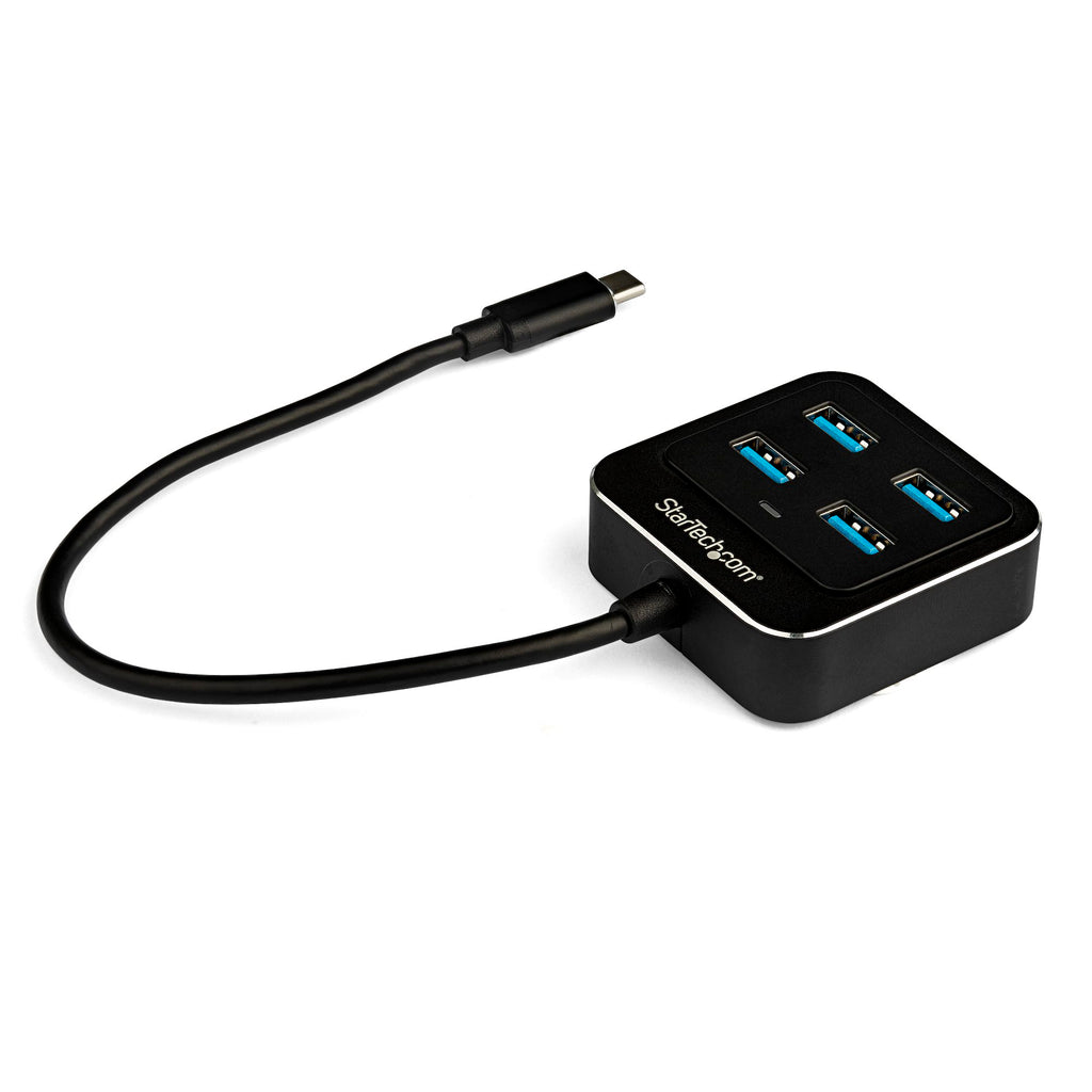 StarTech HB31C4AB — USB‑C to 4‑Port USB‑A Hub (USB 3.2 Gen 1, 5Gbps)