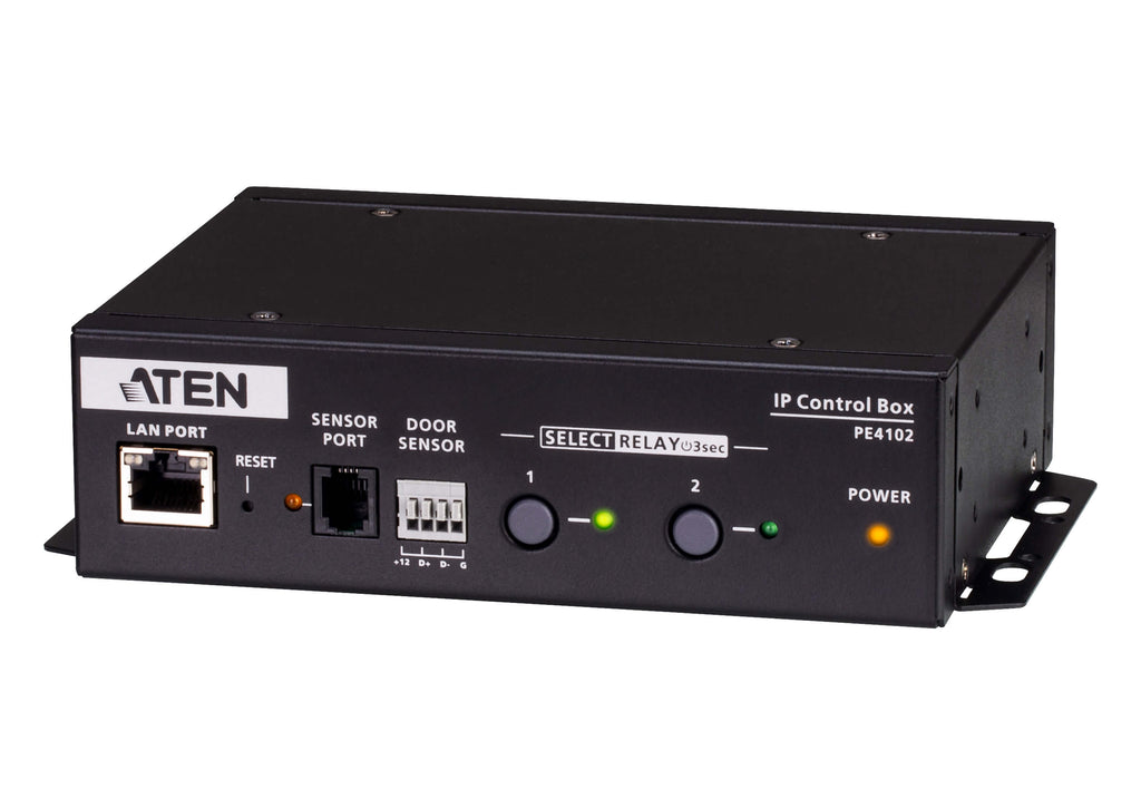 ATEN PE4102 — 2‑Outlet Metered‑by‑Outlet Rack PDU (Remote Power Management, 1U, 15A, Network‑Managed)