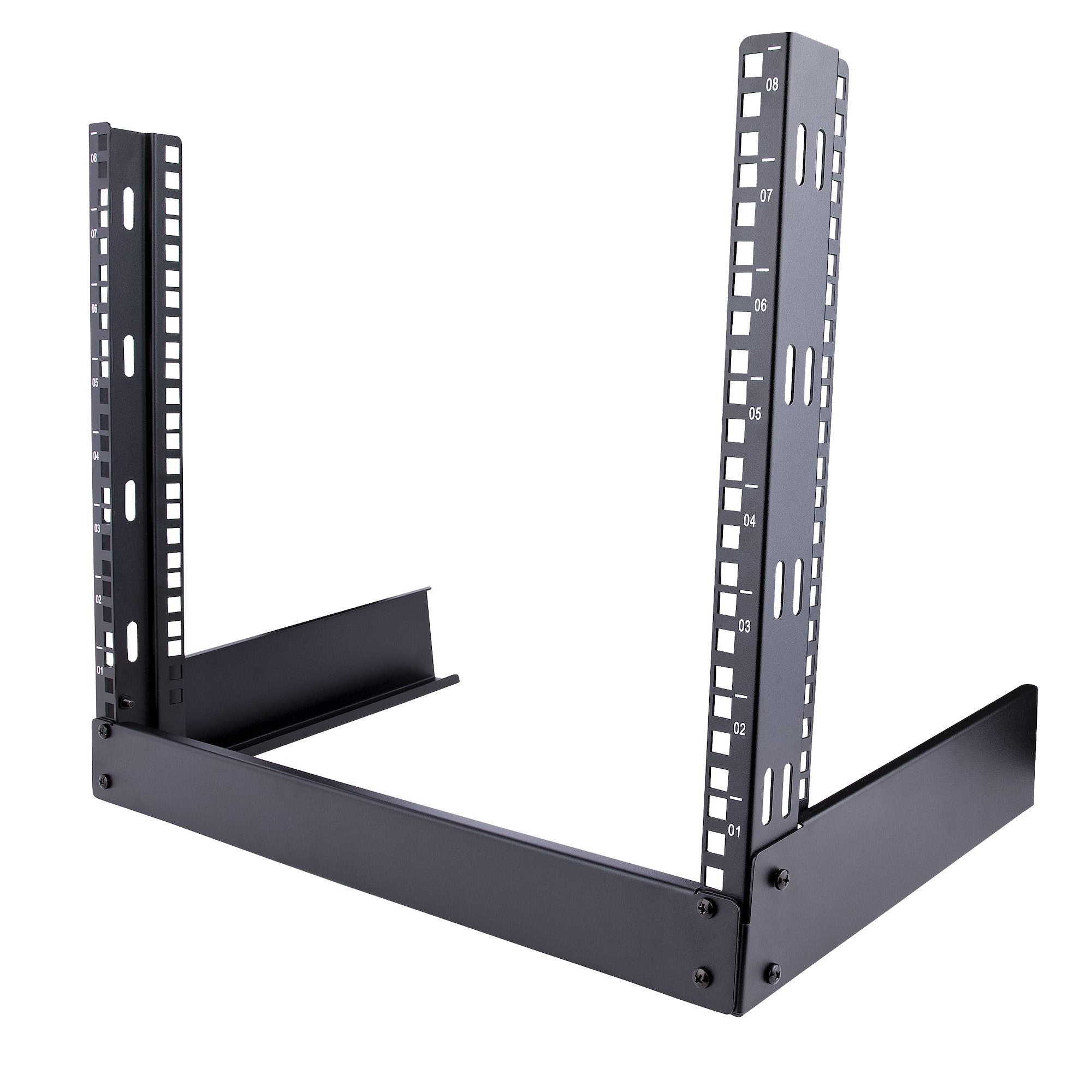 StarTech RK8OD — 8U Desktop Open‑Frame Rack (2‑Post, Free‑Standing, 19" EIA‑310 Standard)