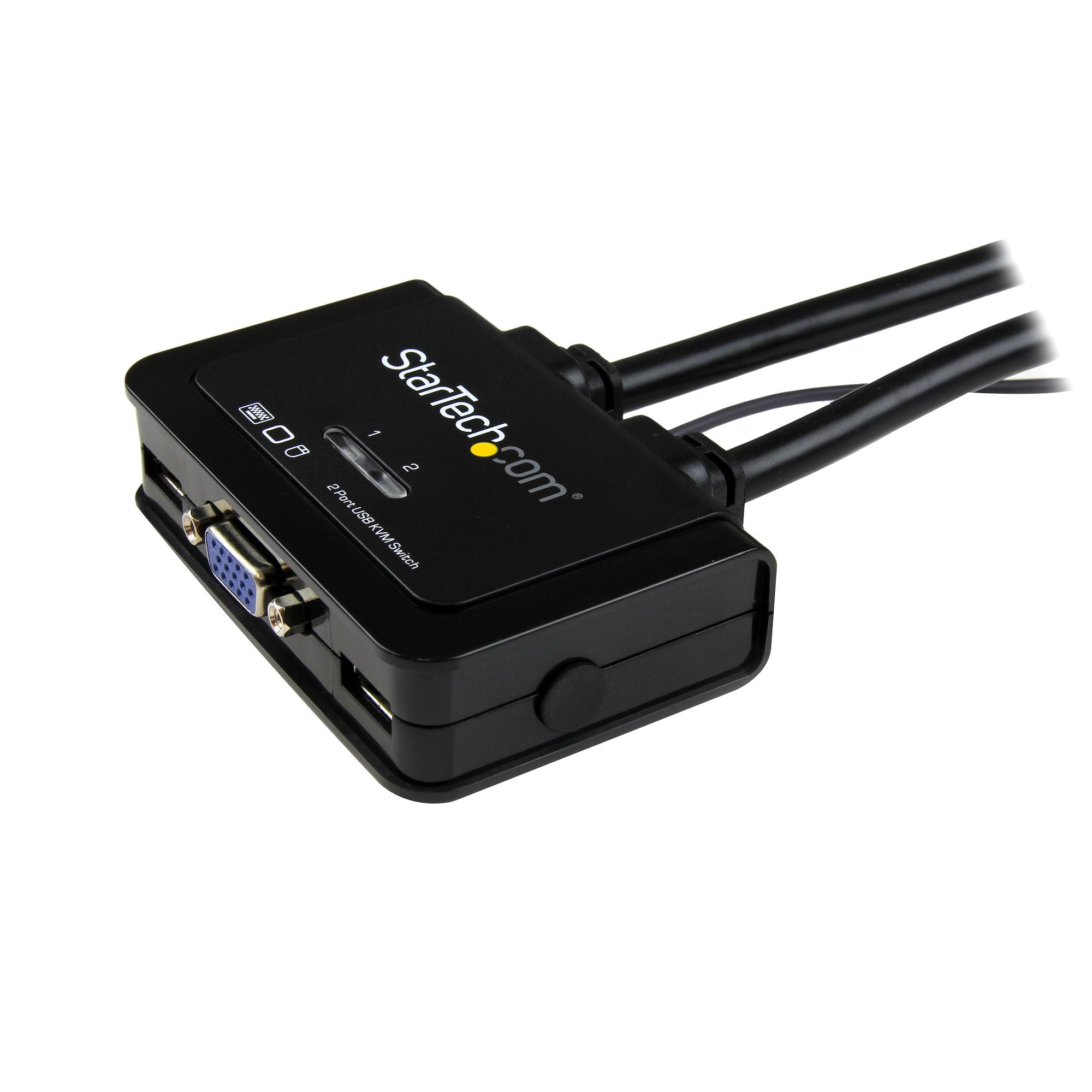 StarTech SV211USB — 2‑Port USB VGA KVM Switch (Compact, Bus‑Powered)