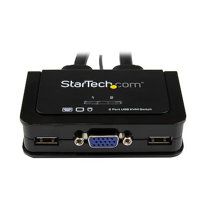 StarTech SV211USB — 2‑Port USB VGA KVM Switch (Compact, Bus‑Powered)